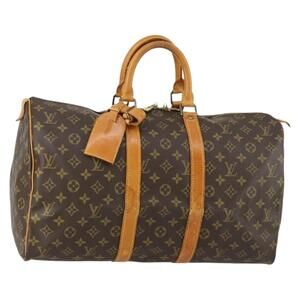LOUIS VUITTON Monogram Keepall 45 Boston Bag M41428 LV Auth 155039